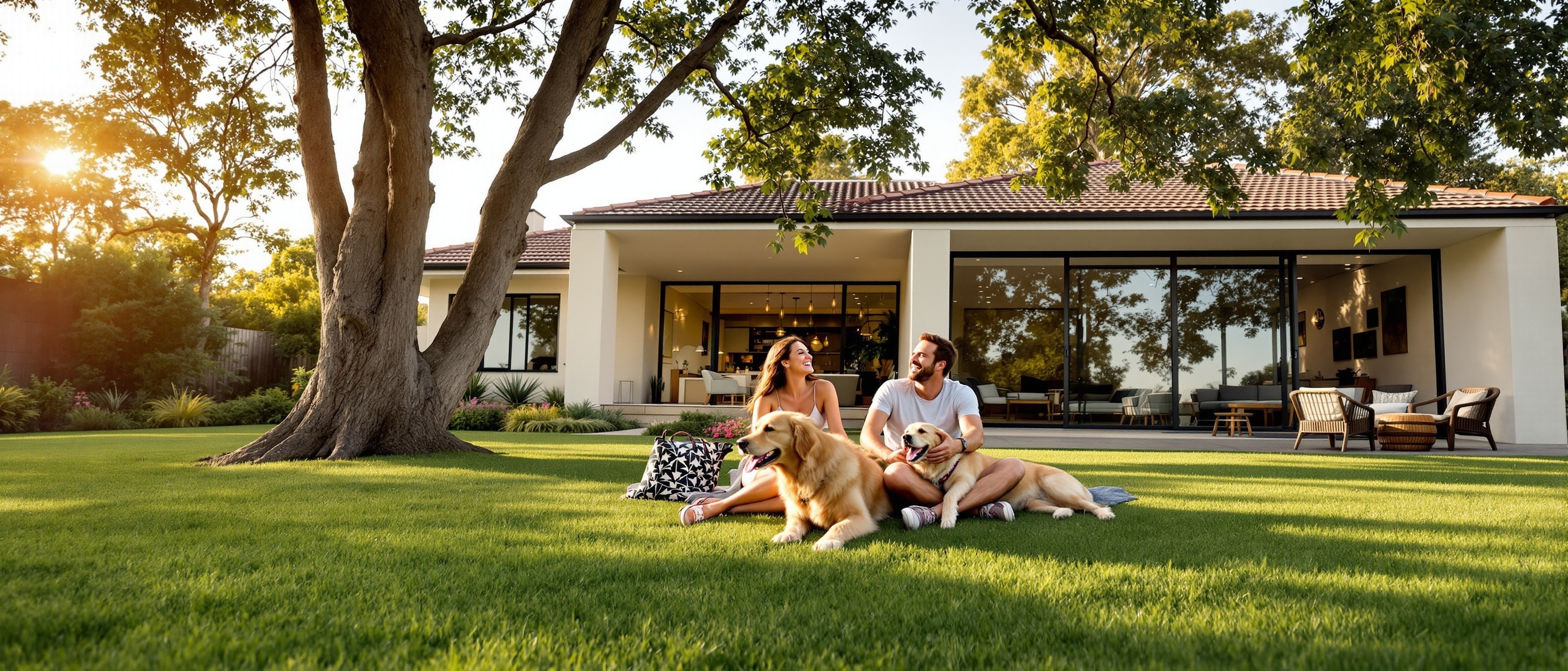 Lottery winner celebrating at their home
